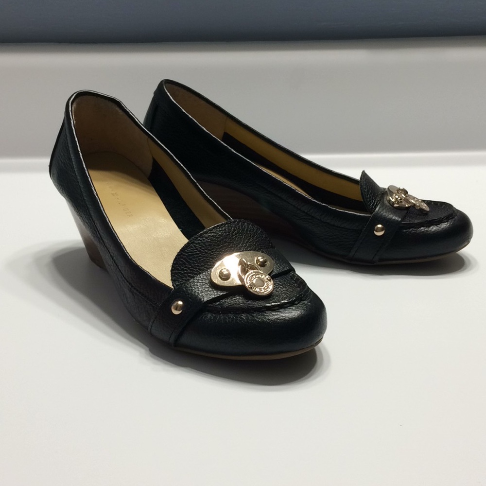 Tommy Hilfiger Black Wedges